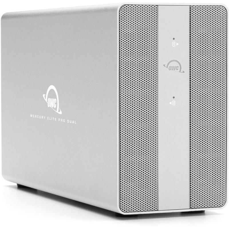OWC Mercury Elite Pro Dual w/ 3-Port USB Hub Enclosure Silver