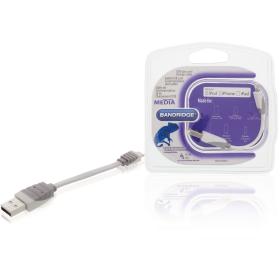 Bandridge Data And Charging Cable Apple Lightning - USB A Male 0.10 M White