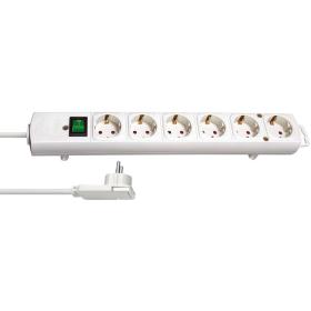 Brennenstuhl Power Strip Comfort-Line 6-FOLD 2.00 M White - Geaard Type F