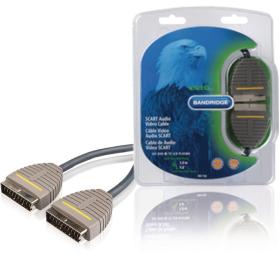 Bandridge Scart Cable Scart Male - Scart Male 3.00 M Blue