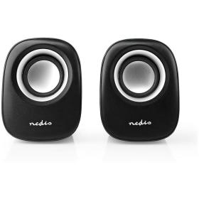 Nedis PC-Speaker | 2.0 | 12 W | 3.5 mm Male | USB Gevoed | Volume Control