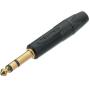 Neutrik 3-POLE 1/4 Professional Jack Plug Gold Contacten Black Behuizing