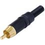 Neutrik Connector RCA Male Metal Black