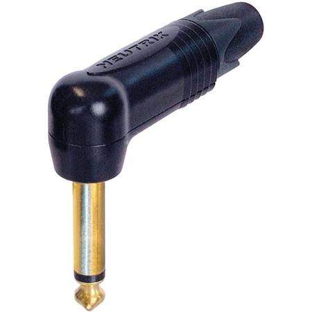 Neutrik 2 Pole 1/4 Professional Angled Phone Plug Gold Contacten Black Huls