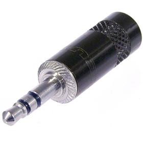 Neutrik Stereoconnector 3.5 mm Male Black