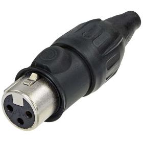 Neutrik 3-POLE Female Kabelconnector w/ Nikkelen Behuizing EN Silver Contacten