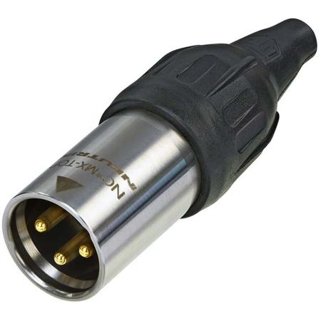 Neutrik 3-POLE Male Kabelconnector w/ Nikkelen Behuizing EN Silver Contacten