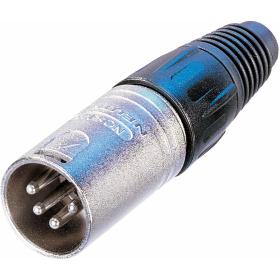 Neutrik 4-POLE Male Kabelconnector w/ Nikkelen Behuizing EN Silver Contacten