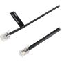 Valueline Telecom Cable RJ10 (4/4) Male - RJ10 (4/4) Male Plat 1.00 M Black