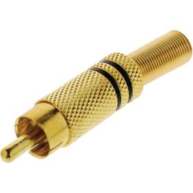 Valueline Connector RCA Male Gold/Black