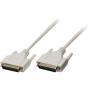 Valueline Serial Cable SUB-D 25-PINS Male - SUB-D 25-PINS Male 3.00 M Ivory