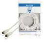 Valueline Antenna Cable F-Male Quick - F-Male Quick 10.0 M White