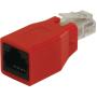 Valueline CAT6 Network Adapter RJ45 (8/8) Male - RJ45 (8/8) Female Red