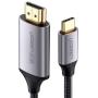 Ugreen USB-C to HDMI Male to Male Cable Aluminum Shell 1.5m Grey Black 50570