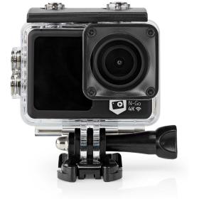 Nedis Action Cam 4K@30FPS 16 Mpixel Water Resistant 30.0m 90 Min WiFi App