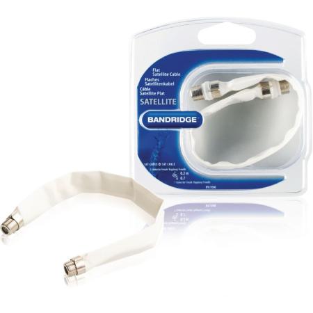 Bandridge Antenna Cable Plat F-Connector Female F-Connector Female 0.20m White