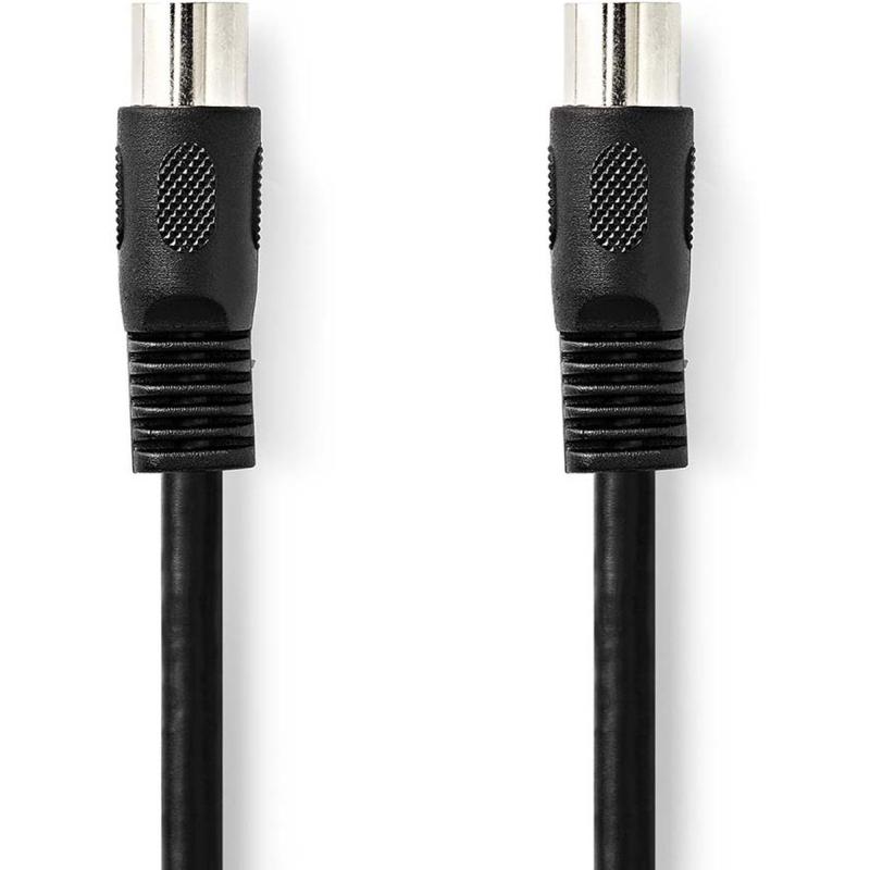 Nedis DIN-Audio Cable DIN 5-PINS Male DIN 5-PINS Male Nickel Plated 2.00m PVC