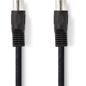 Nedis DIN-Audio Cable DIN 5-PINS Male DIN 5-PINS Male Nickel Plated 3.00m PVC