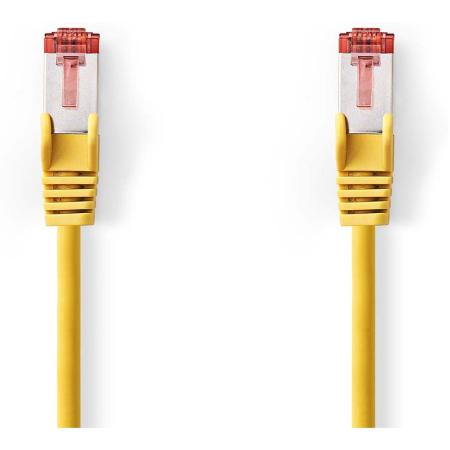 Nedis CAT6-CABLE RJ45 Male RJ45 Male S/FTP 10.0m Round LSZH Yellow Label