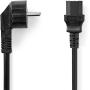 Nedis Power Cable Type F CEE 7/7 Male IEC-320-C13 Angulated Straight 2.00m