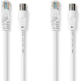 Nedis Coax- / CAT6-Combikabel IEC Coax Male / RJ45 Male IEC Coax Female / RJ45