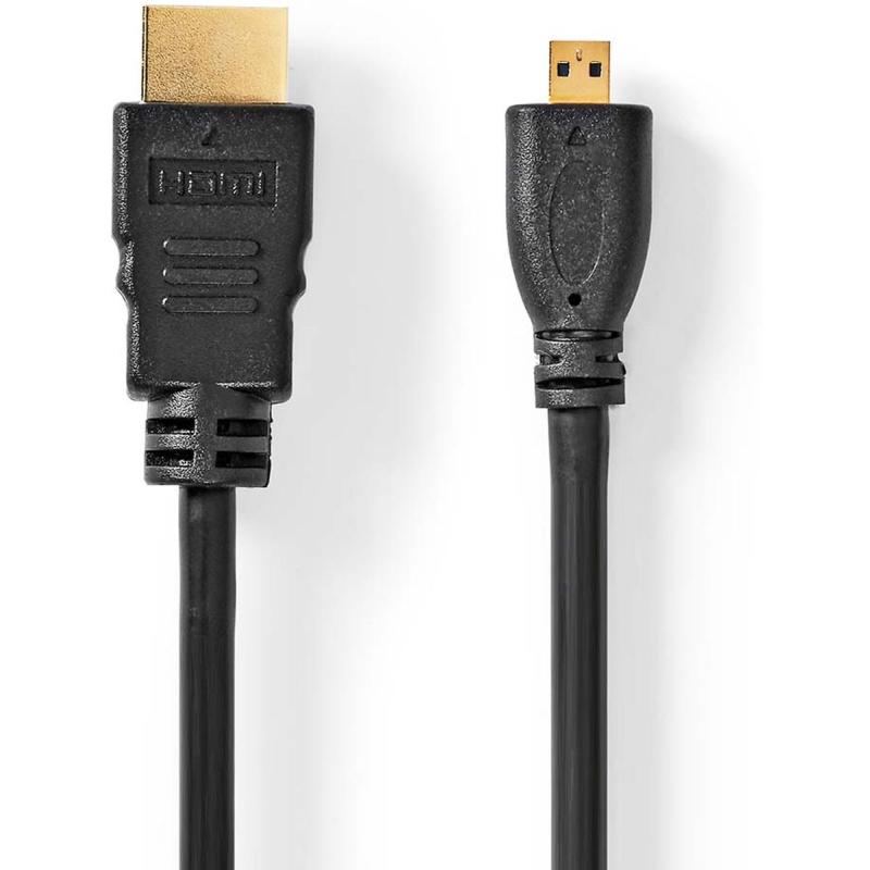 Nedis High Speed HDMI-Cable w/ Ethernet HDMI Micro 4K@30Hz 10.2 GBPS 1.5m PVC