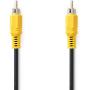 Nedis Composiet Video Cable RCA Male RCA Male Nickel Plated 480p 2.00m Round PVC