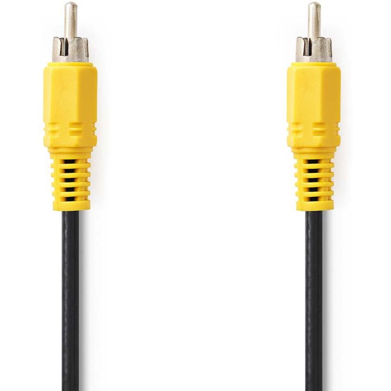 Nedis Composiet Video Cable RCA Male RCA Male Nickel Plated 480p 10.0m Round PVC