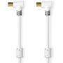 Nedis Coaxial Cable IEC Coax Male IEC Coax Female Gold Plated 100 dB 75 Ohm