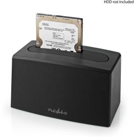 Nedis Docking Station For Hard Disc USB 3.2 GEN1 USB Type-A 1 Disc 2.5/3.5 USB