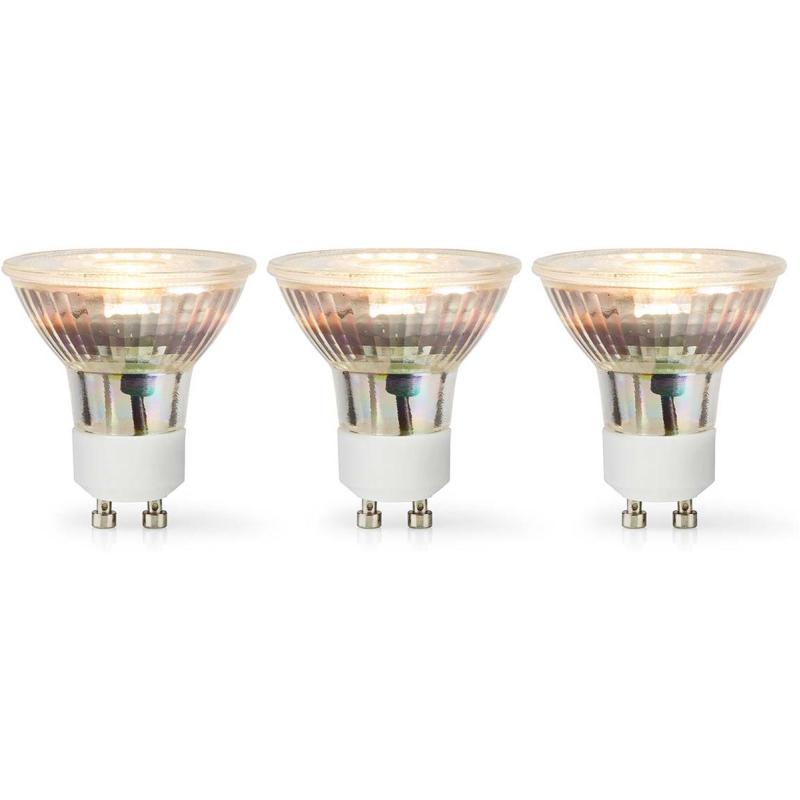 Nedis LED-Lamp GU10 Spot 4.5 W 345 LM 2700 K Warm White Retrostijl 3 PCs
