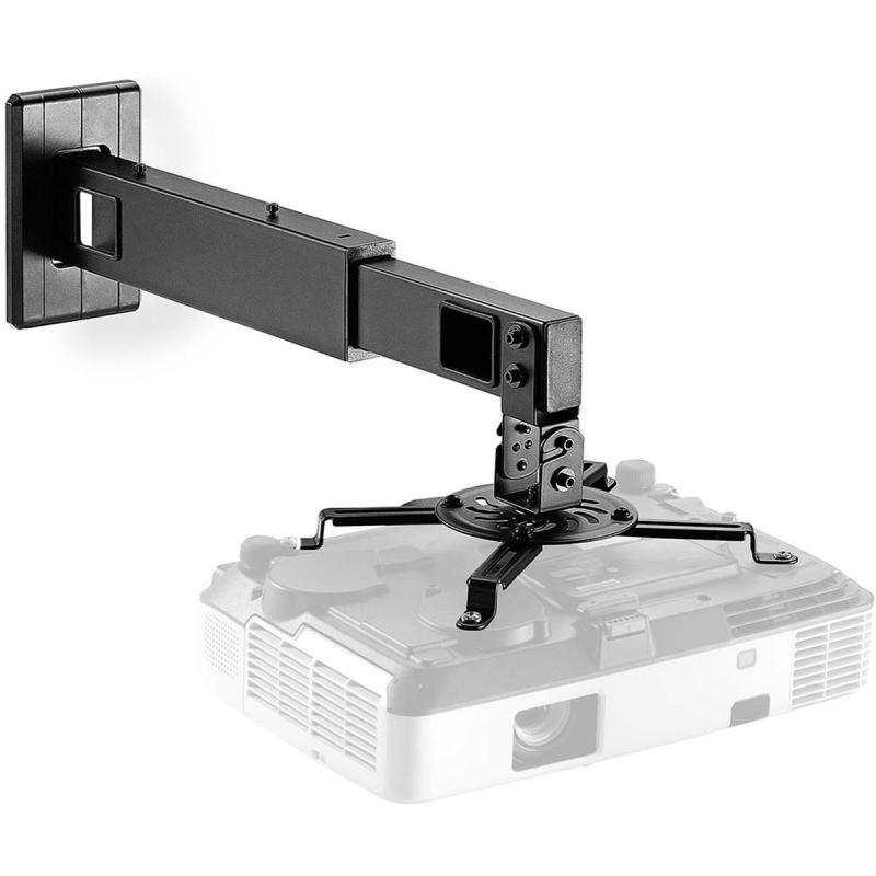 Nedis Projectorbeugel Full Motion 15 KG Rotatable Kantelbaar Steel Black