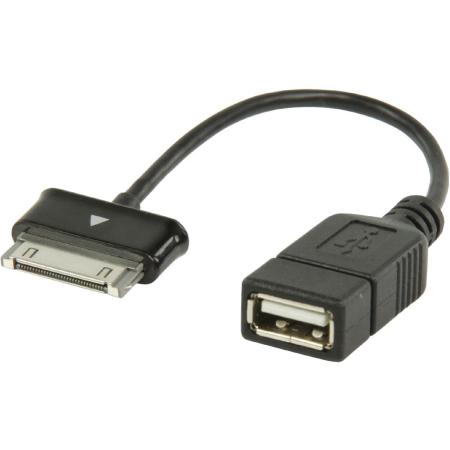 Valueline Data EN Charging Cable Samsung 30-PINS Male USB A Female 0.20m Black