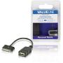 Valueline Data EN Charging Cable Samsung 30-PINS Male USB A Female 0.20m Black