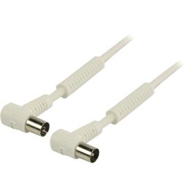 Valueline 120 DB Coaxial Cable Angled Coax Male IEC Coax Female IEC 25.0m White