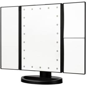 Humanas HS-ML04 Makeup Mirror w/ LED Backlight - Black