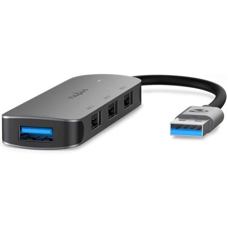 Nedis USB-Hub USB-A M 4X USB A F 4-Port USB 2.0 / USB 3.2 Gen 1 USB Powered