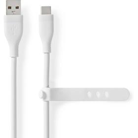 Nedis USB-Cable USB 2.0 USB-A M USB-C M 15 W 480 Mbps Nickel 1.50m Silicone