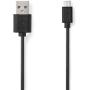 Nedis USB-Cable USB 2.0 USB-A M USB Micro-B M 7.5 W 480 Mbps Nickel 1.00m PVC