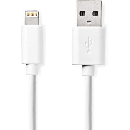 Nedis Lightning Cable USB 2.0 8-PINS USB-A Male 480 Mbps Nickel 2.00m PVC