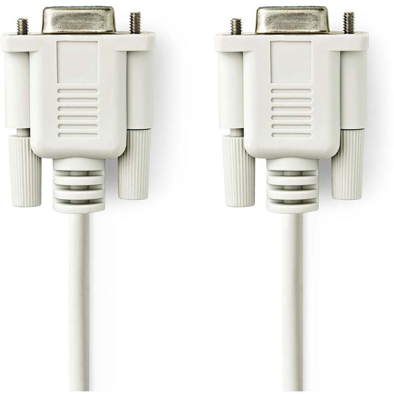 Nedis Nullmodemkabel D-SUB 9-PINS F D-SUB 9-PINS F Nickel Plated 2.00m Round PVC