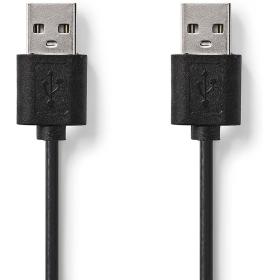 Nedis USB-Cable USB 2.0 USB-A M USB-A M 480 Mbps Nickel Plated 2.00m PVC