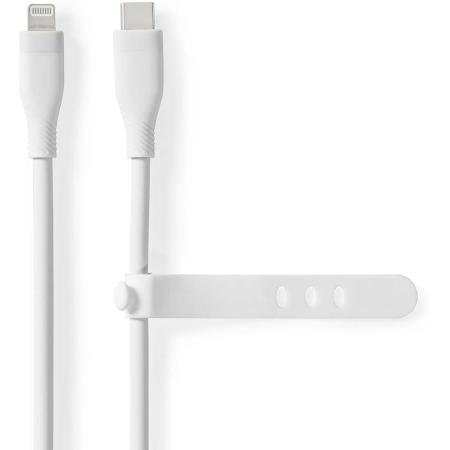 Nedis Lightning Cable USB 2.0 8-PINS USB-C Male 480 Mbps Nickel 1.50m Silicone