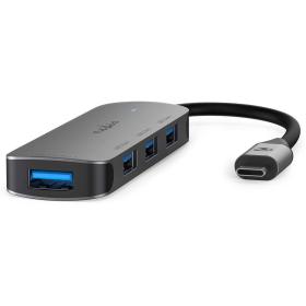 Nedis USB-Hub 1X USB-C 4X USB A F 4-Port USB 3.2 Gen 1 USB Powered 5 Gbps