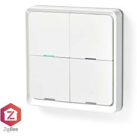 Nedis Smartlife Wandschakelaar Zigbee 3.0 Wall Mount Android / iOS Plastic White