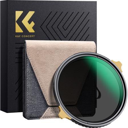 K&amp;F Concept ND2-ND32 Filter Nano X Pro Copper Frame 82mm