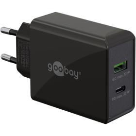 Goobay Dual USB-C PD Fastcharger 30W