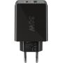Goobay Dual USB-C PD Fastcharger 30W
