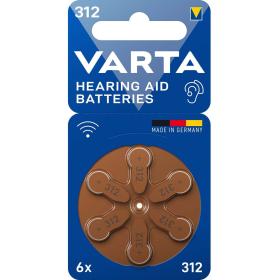 Varta Zinc-Air Battery PR41 | 1.45 V DC | 6-BLISTER | Gehoorapparaat | Brown