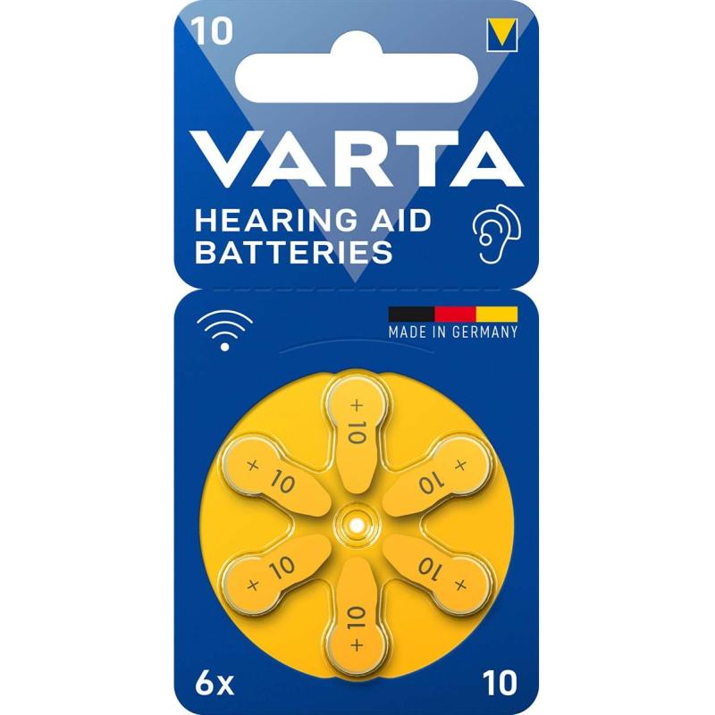 Varta Zinc-Air Battery PR41 | 1.45 V DC | 6-BLISTER | Gehoorapparaat | Yellow